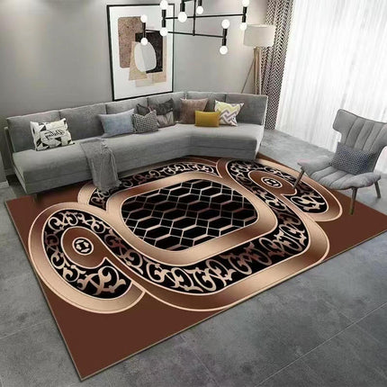 Light Luxury Washable Carpet Large Area Rugs for Living Room Abstract Geometric Carpets
