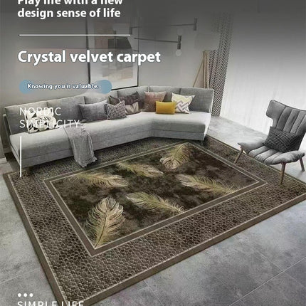 Light Luxury Washable Carpet Large Area Rugs for Living Room Abstract Geometric Carpets