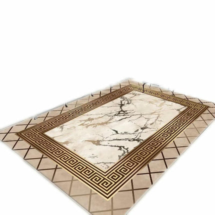 Light Luxury Washable Carpet Large Area Rugs for Living Room Abstract Geometric Carpets