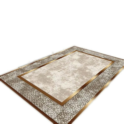 Marble Area Rugs for Living Room, Modern Rug for Bedroom Washable Rug, Large Carpet 1