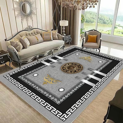 Marble Area Rugs for Living Room, Modern Rug for Bedroom Washable Rug, Large Carpet 1