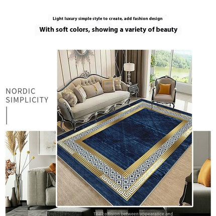 Marble Area Rugs for Living Room, Modern Rug for Bedroom Washable Rug, Large Carpet 1