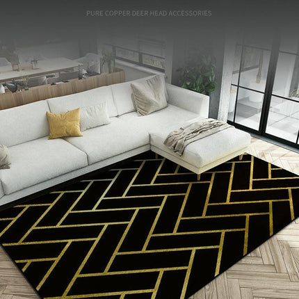 Marble Area Rugs for Living Room Geometric Rug Indoor Rug Non Slip Carpets for Bedroom 1