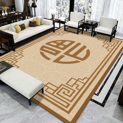 Chinese Style Area Rugs for Living Room Indoor Rug Non Slip Carpets for Bedroom