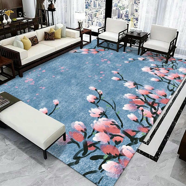 Chinese Style Area Rugs for Living Room Indoor Rug Non Slip Carpets for Bedroom
