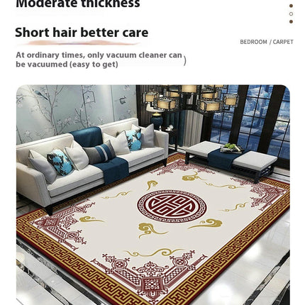 Chinese Style Area Rugs for Living Room Indoor Rug Non Slip Carpets for Bedroom