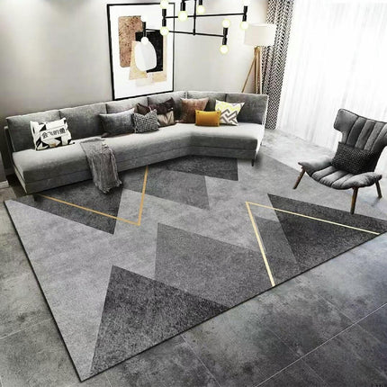 Modern Area Rug Geometric Line Large Washable Rugs for Living Room Soft Rugs for Bedroom