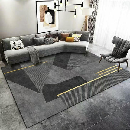 Modern Area Rug Geometric Line Large Washable Rugs for Living Room Soft Rugs for Bedroom