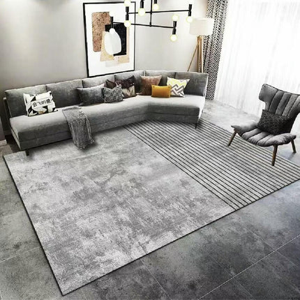 Modern Area Rug Geometric Line Large Washable Rugs for Living Room Soft Rugs for Bedroom