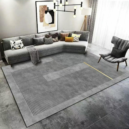 Modern Area Rug Geometric Line Large Washable Rugs for Living Room Soft Rugs for Bedroom