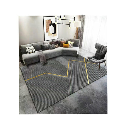 Modern Area Rug Geometric Line Large Washable Rugs for Living Room Soft Rugs for Bedroom