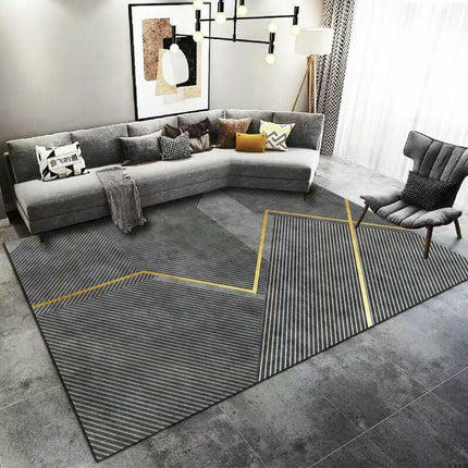 Modern Area Rug Geometric Line Large Washable Rugs for Living Room Soft Rugs for Bedroom