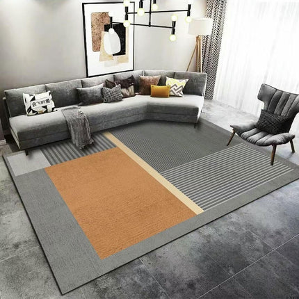 Modern Area Rug Geometric Line Large Washable Rugs for Living Room Soft Rugs for Bedroom
