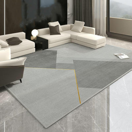 Geometric Line Large Washable Rugs for Living Room Modern Area Rug Soft Rugs for Bedroom
