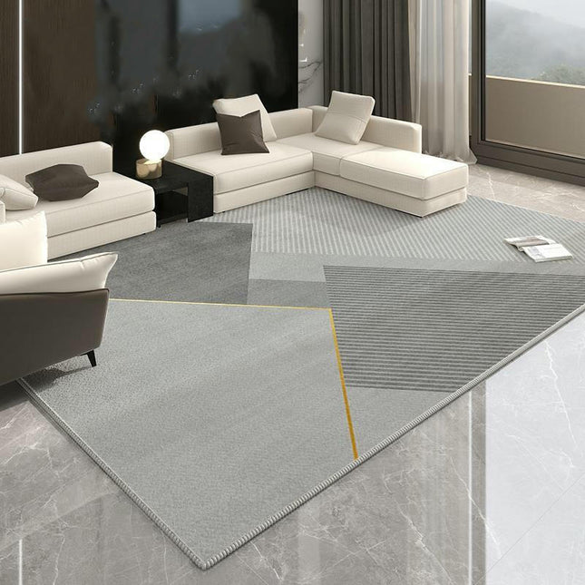 Geometric Line Large Washable Rugs for Living Room Modern Area Rug Soft Rugs for Bedroom