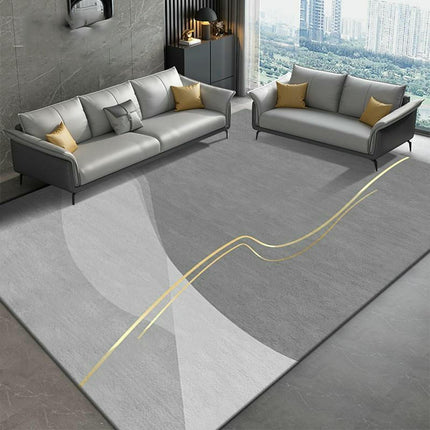 Geometric Line Large Washable Rugs for Living Room Modern Area Rug Soft Rugs for Bedroom 1