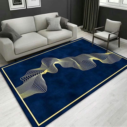 Modern Area Rug Soft Rugs for Bedroom Geometric Abstract Large Washable Rugs for Living Room