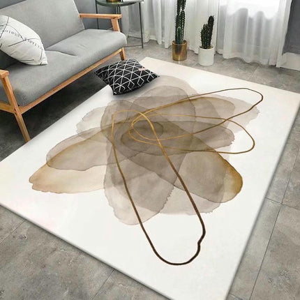 Modern Area Rug Soft Rugs for Bedroom Geometric Abstract Large Washable Rugs for Living Room