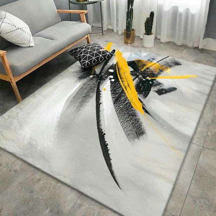 Modern Area Rug Soft Rugs for Bedroom Geometric Abstract Large Washable Rugs for Living Room