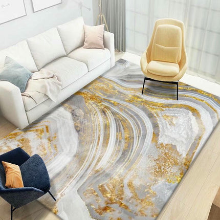 Modern Area Rug Soft Rugs for Bedroom Geometric Abstract Large Washable Rugs for Living Room