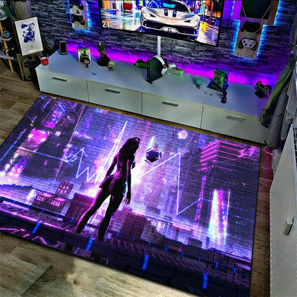 Gaming Area Rug Living Room Rugs Game Room Decor Carpet Modern Indoor Floor Mat 1