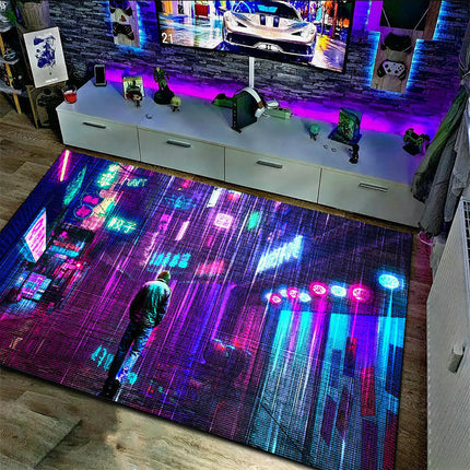 Gaming Area Rug Living Room Rugs Game Room Decor Carpet Modern Indoor Floor Mat 1