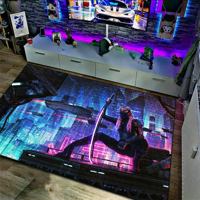 Gaming Area Rug Living Room Rugs Game Room Decor Carpet Modern Indoor Floor Mat 1