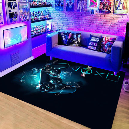 Gaming Area Rug Living Room Rugs Game Room Decor Carpet Modern Indoor Floor Mat