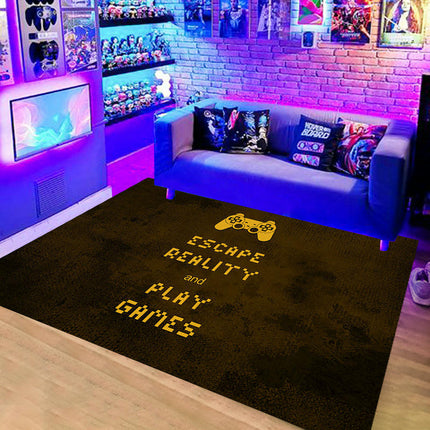 Gaming Area Rug Living Room Rugs Game Room Decor Carpet Modern Indoor Floor Mat
