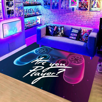 Gaming Area Rug Living Room Rugs Game Room Decor Carpet Modern Indoor Floor Mat