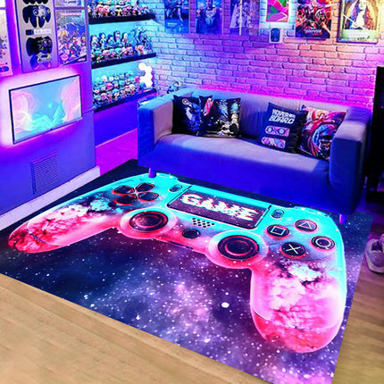 Gaming Area Rug Living Room Rugs Game Room Decor Carpet Modern Indoor Floor Mat
