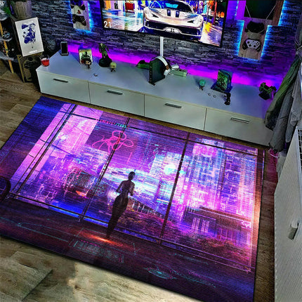 Gaming Area Rug Living Room Rugs Game Room Decor Carpet Modern Indoor Floor Mat 1