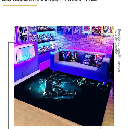 Gaming Area Rug Living Room Rugs Game Room Decor Carpet Modern Indoor Floor Mat 1
