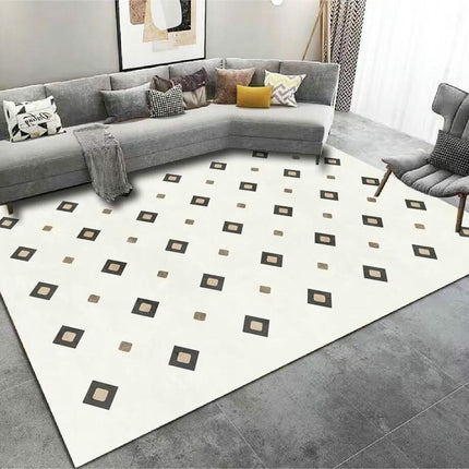 Geometric Rug Room Decor Light Luxury Area Rug Rugs for Living Room Machine Washable Rug