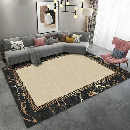 Geometric Rug Room Decor Light Luxury Area Rug Rugs for Living Room Machine Washable Rug
