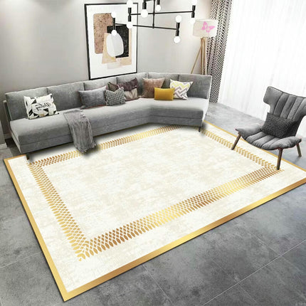 Geometric Rug Room Decor Light Luxury Area Rug Rugs for Living Room Machine Washable Rug