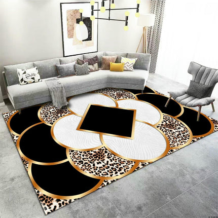 Irregular Area Rug for Bedroom Modern Washable Large Rug Living Room Rug Carpet for Home Decor