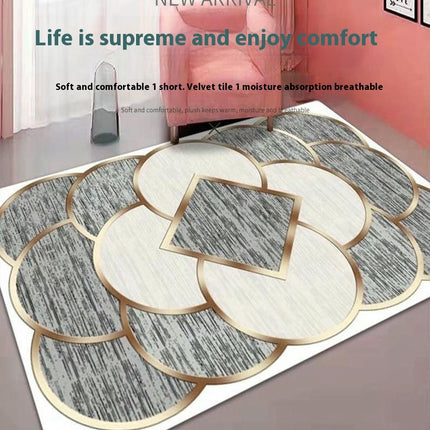 Irregular Area Rug for Bedroom Modern Washable Large Rug Living Room Rug Carpet for Home Decor