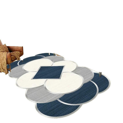 Irregular Area Rug for Bedroom Modern Washable Large Rug Living Room Rug Carpet for Home Decor