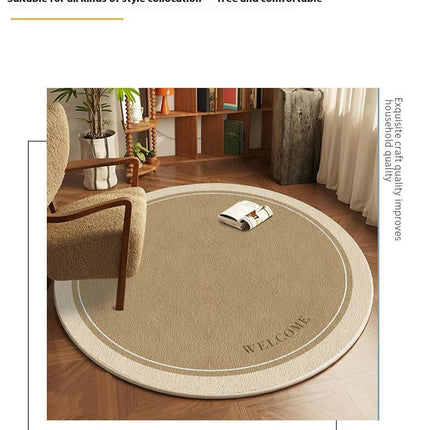 Round Rugs Simple Area Rug for Bedroom Modern Large Rug Living Room Rug Home Decor