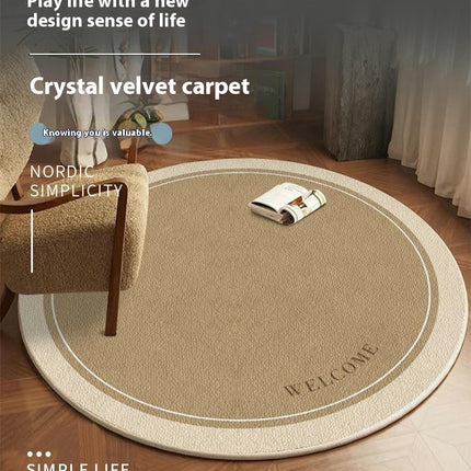 Round Rugs Simple Area Rug for Bedroom Modern Large Rug Living Room Rug Home Decor