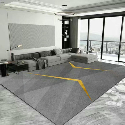 Gray Rug And Carpet Modern Geometric Area Rugs for Living Room Soft Area Rug Decor Carpet 1