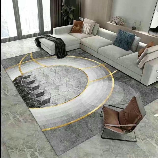 Gray Rug And Carpet Modern Geometric Area Rugs for Living Room Soft Area Rug Decor Carpet