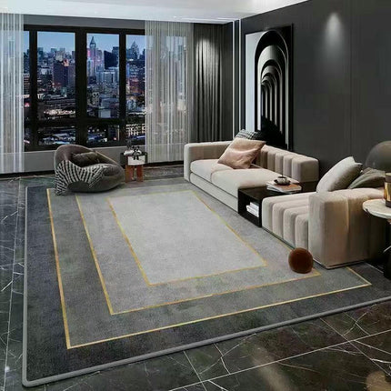 Gray Rug And Carpet Modern Geometric Area Rugs for Living Room Soft Area Rug Decor Carpet 1