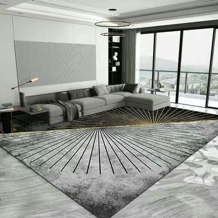 Gray Rug And Carpet Modern Geometric Area Rugs for Living Room Soft Area Rug Decor Carpet 1