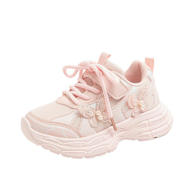 Girls Lightweight Running Kids Comfy Soft Sole School Sneakers
