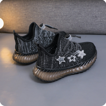 Girls Fashion Sneakers Kids Lightweight Breathable Athletic Sneakers