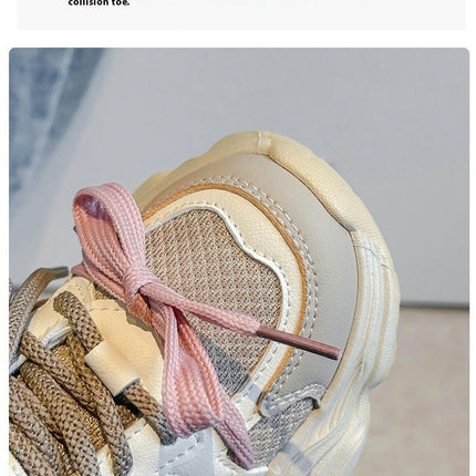 Running Sneakers Girls Kids Outdoor Fashion Thick Sole Sneakers