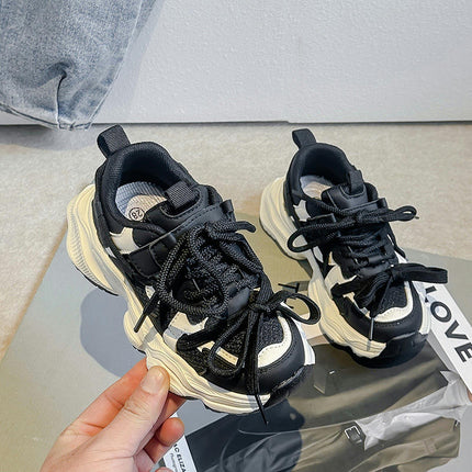 Running Sneakers Girls Kids Outdoor Fashion Thick Sole Sneakers