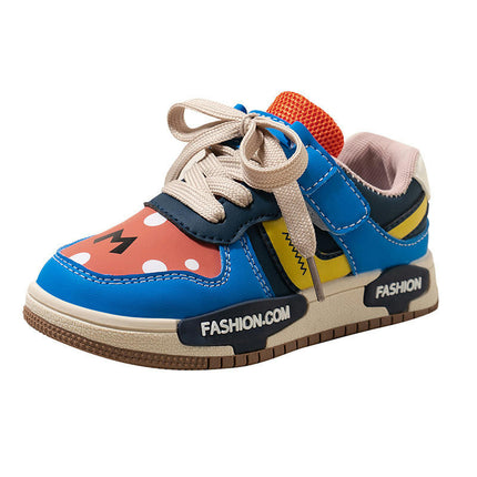 Girls Sneakers for Kids Comfortable Casual Faux Leather Sneakers